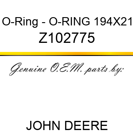 O-Ring - O-RING 19,4X2,1 Z102775