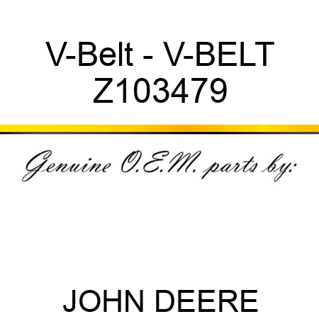 V-Belt - V-BELT Z103479
