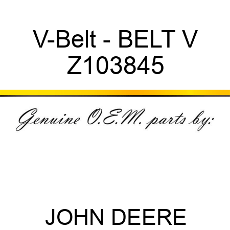 V-Belt - BELT, V Z103845