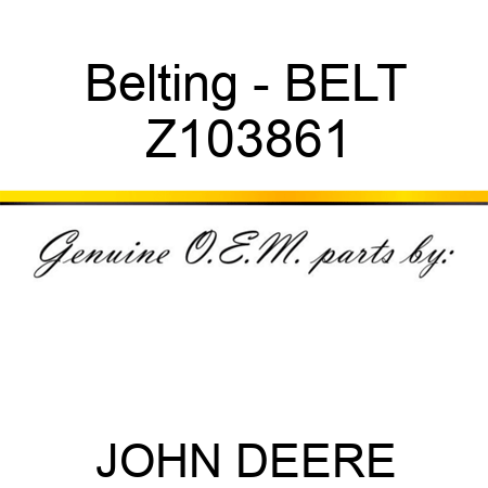 Belting - BELT Z103861