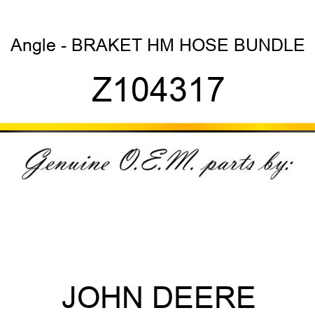 Angle - BRAKET HM HOSE BUNDLE Z104317