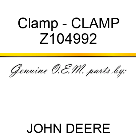 Clamp - CLAMP Z104992