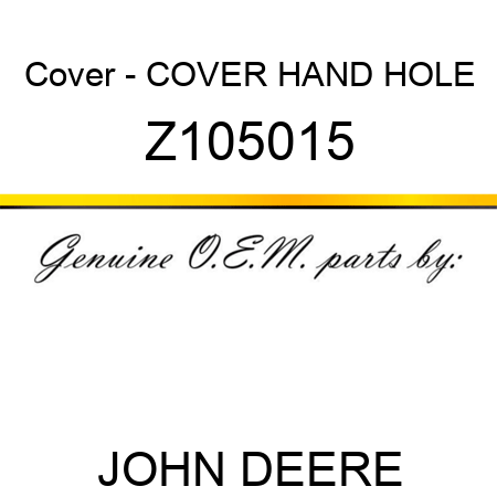 Cover - COVER HAND HOLE Z105015