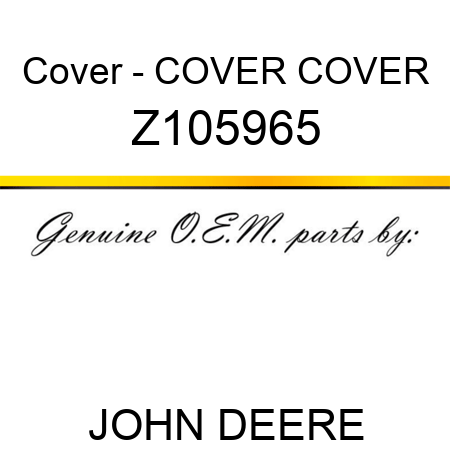Cover - COVER, COVER Z105965