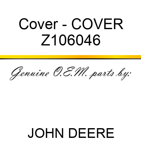 Cover - COVER Z106046