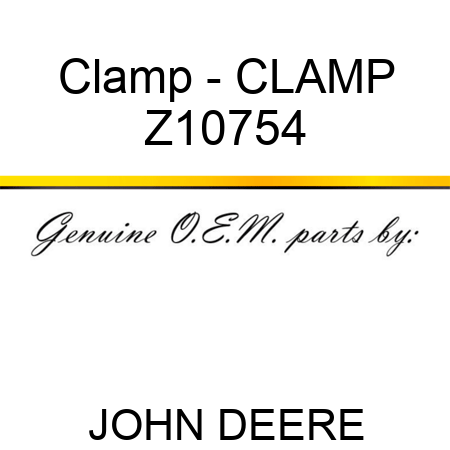 Clamp - CLAMP Z10754