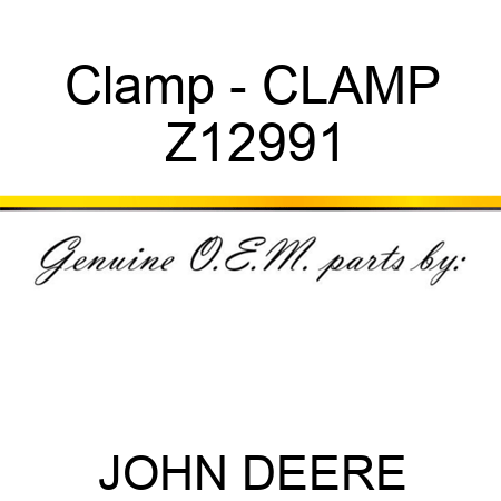 Clamp - CLAMP Z12991