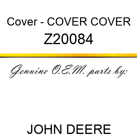 Cover - COVER, COVER Z20084