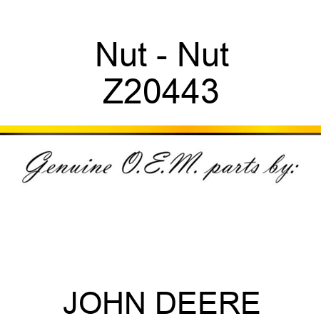 Nut - Nut Z20443