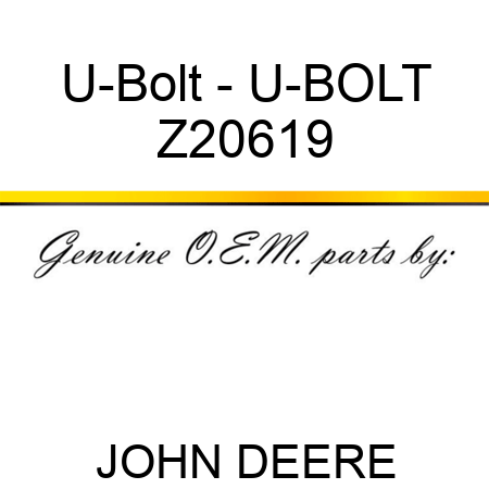 U-Bolt - U-BOLT Z20619