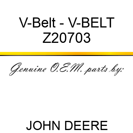 V-Belt - V-BELT Z20703