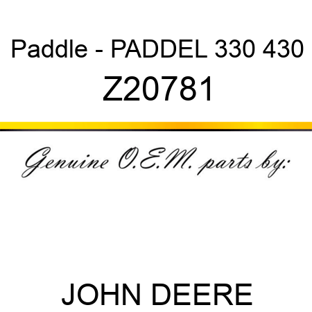 Paddle - PADDEL 330 430 Z20781