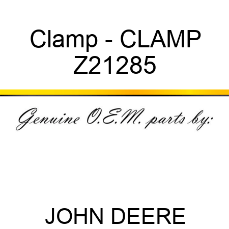 Clamp - CLAMP Z21285