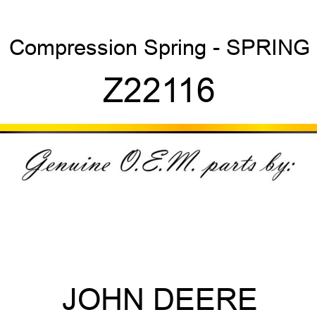 Compression Spring - SPRING Z22116