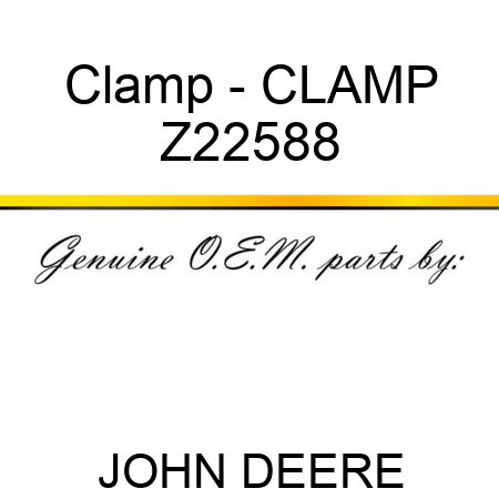 Clamp - CLAMP Z22588