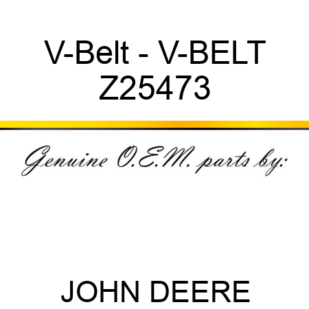 V-Belt - V-BELT Z25473