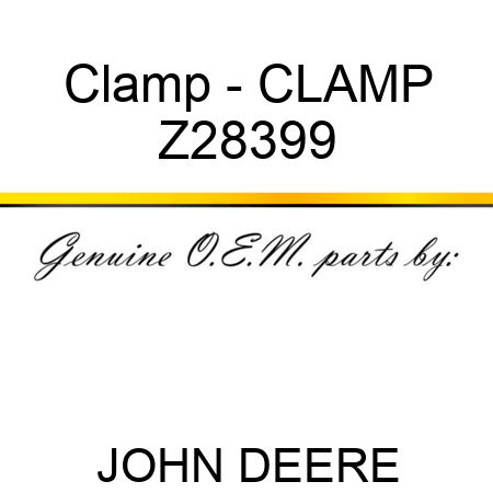 Clamp - CLAMP Z28399