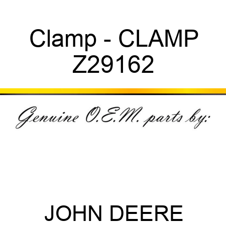 Clamp - CLAMP Z29162