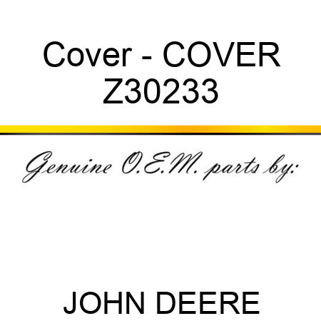 Cover - COVER Z30233