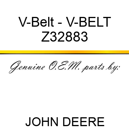 V-Belt - V-BELT Z32883