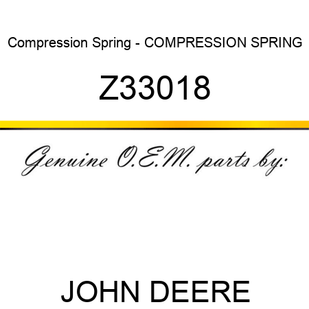 Compression Spring - COMPRESSION SPRING Z33018