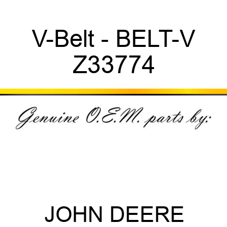 V-Belt - BELT-V Z33774