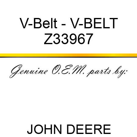 V-Belt - V-BELT Z33967
