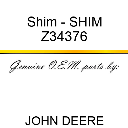 Shim - SHIM Z34376