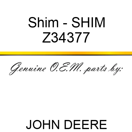 Shim - SHIM Z34377