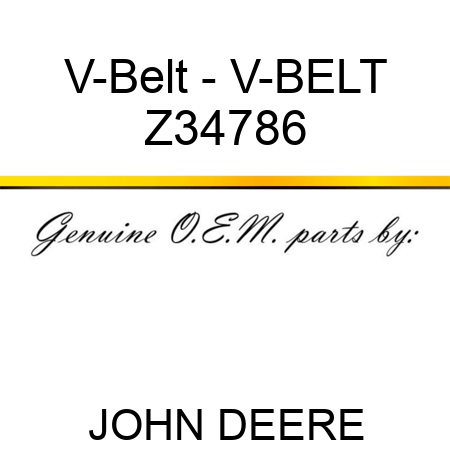 V-Belt - V-BELT Z34786