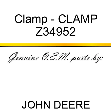 Clamp - CLAMP Z34952