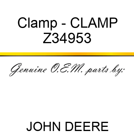 Clamp - CLAMP Z34953