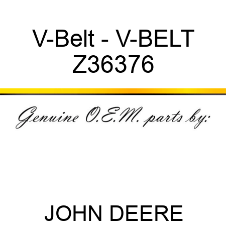 V-Belt - V-BELT Z36376