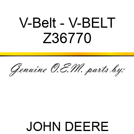 V-Belt - V-BELT Z36770
