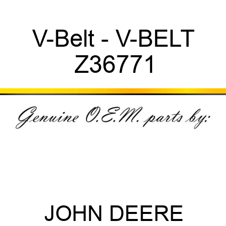 V-Belt - V-BELT Z36771
