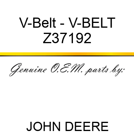 V-Belt - V-BELT Z37192