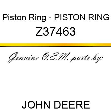 Piston Ring - PISTON RING Z37463