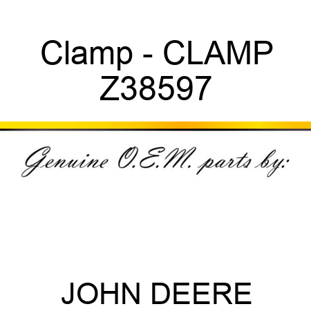 Clamp - CLAMP Z38597