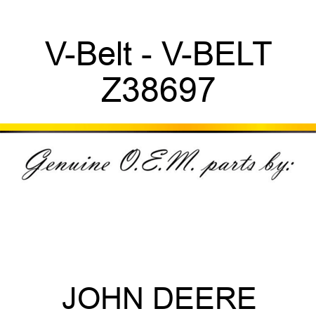 V-Belt - V-BELT Z38697