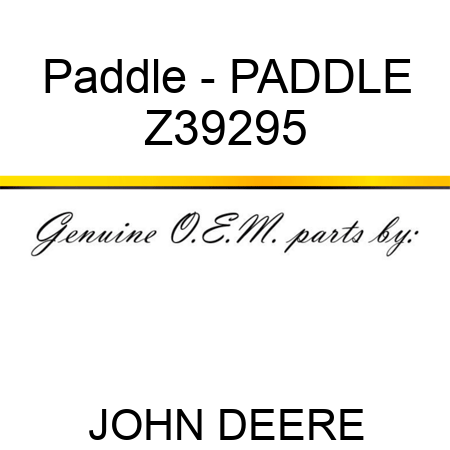Paddle - PADDLE Z39295