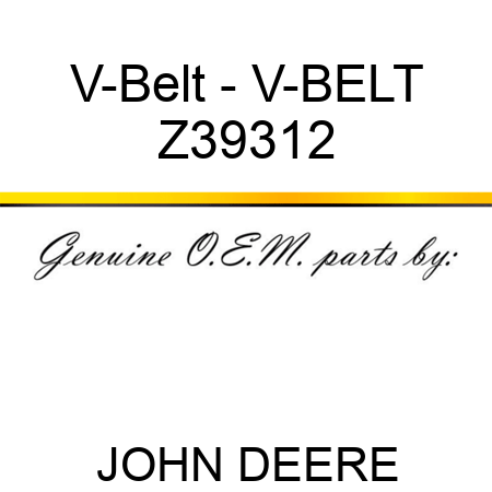 V-Belt - V-BELT Z39312