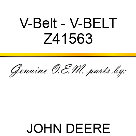 V-Belt - V-BELT Z41563