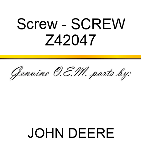 Screw - SCREW Z42047