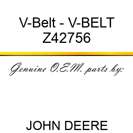 V-Belt - V-BELT Z42756