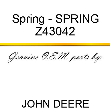 Spring - SPRING Z43042