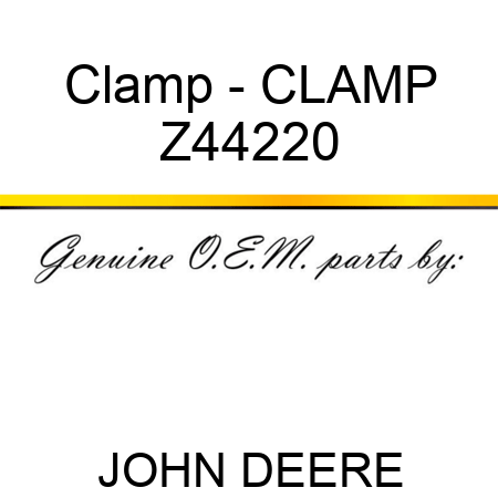 Clamp - CLAMP Z44220