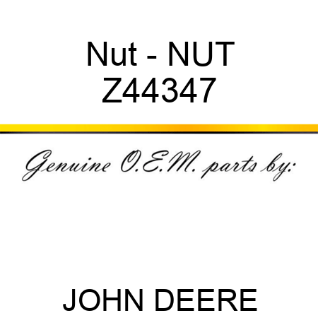 Nut - NUT Z44347