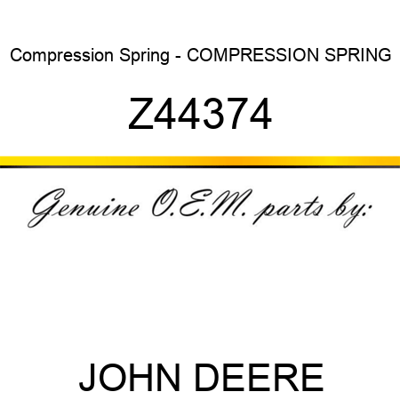 Compression Spring - COMPRESSION SPRING Z44374