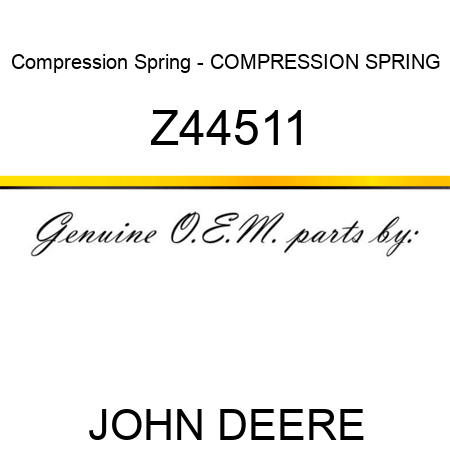 Compression Spring - COMPRESSION SPRING Z44511