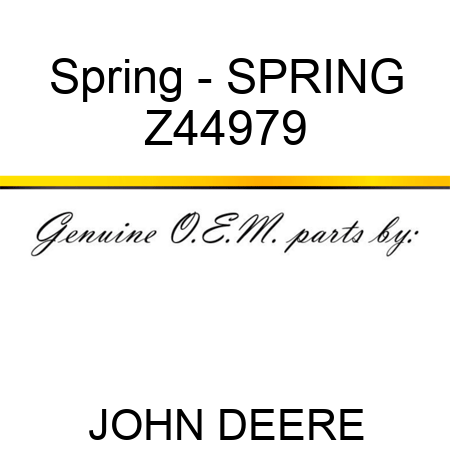 Spring - SPRING Z44979